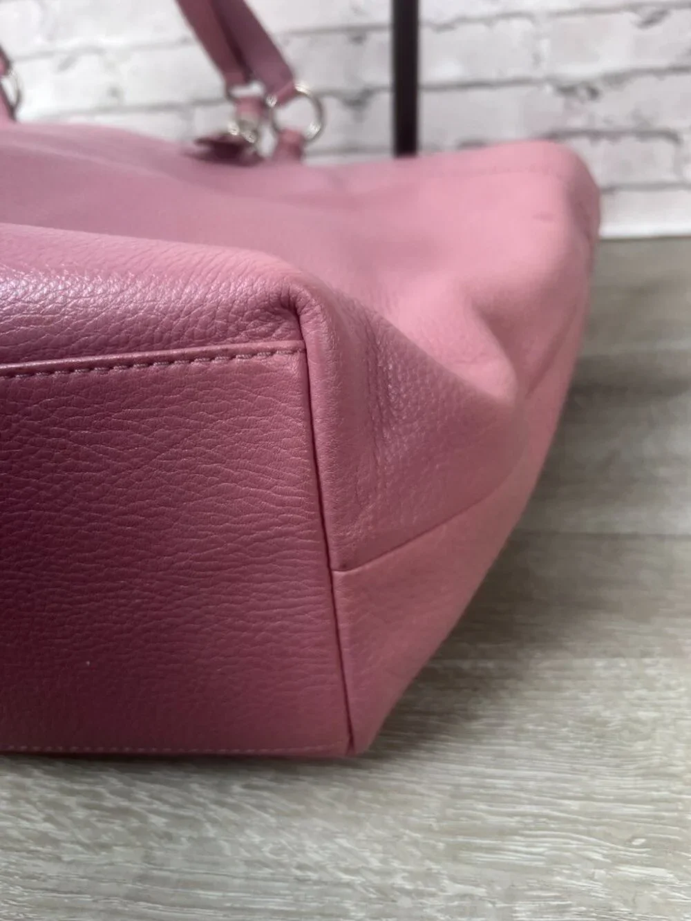 COACH F16174 Leather Handbag Lavander Women's Tote Purple